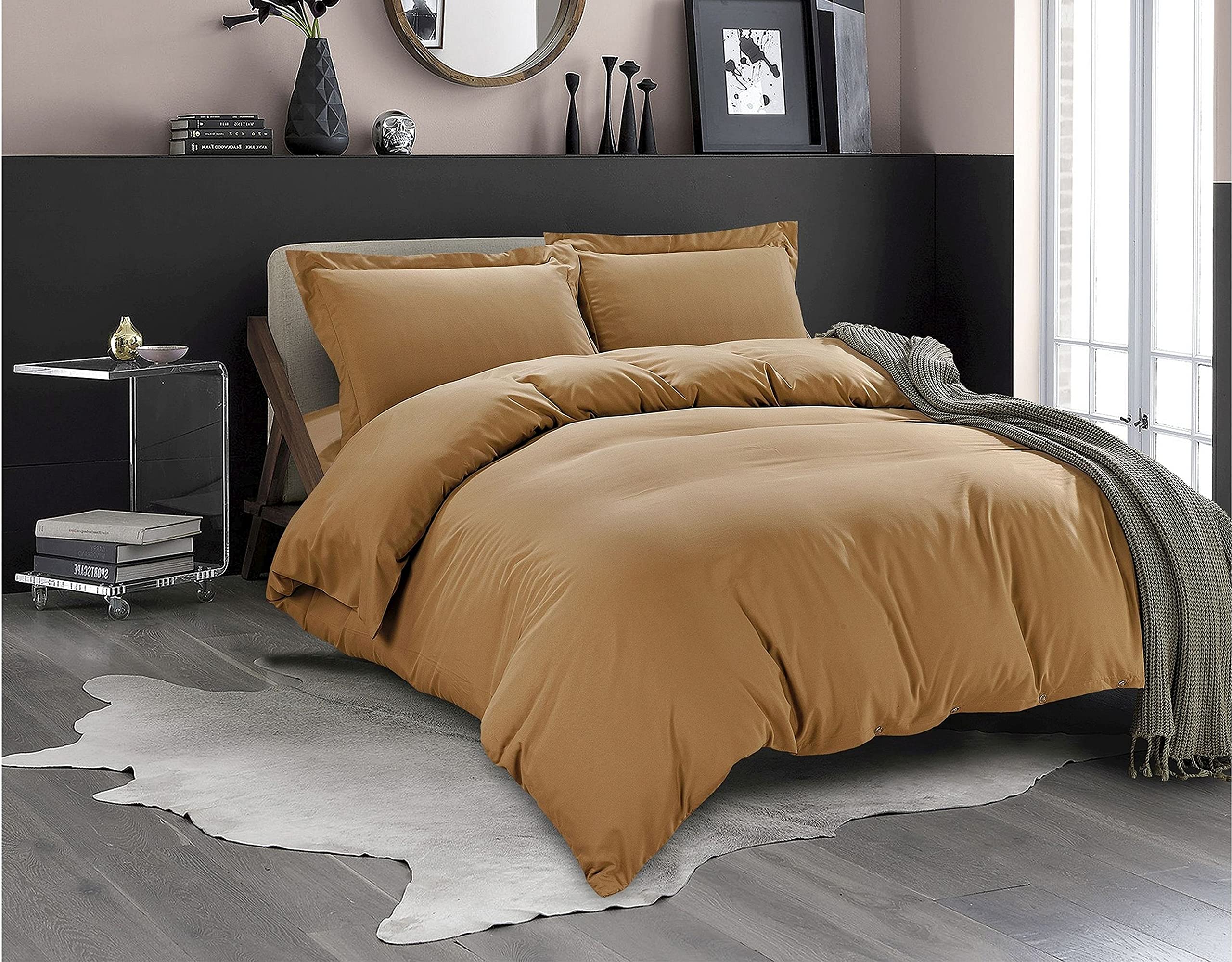 Celine Linen Wrinkle & Fade Resistant 2-Piece Duvet Set - Protects And Covers Your Comforter/Duvet Insert, 1500 Series Luxurious